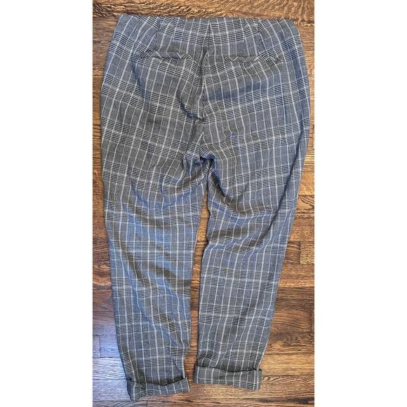 J. Jill Women’s Gray Cuffed Flannel Pants Size 10 Bi-Stretch Cotton Blend Work - Picture 6 of 7